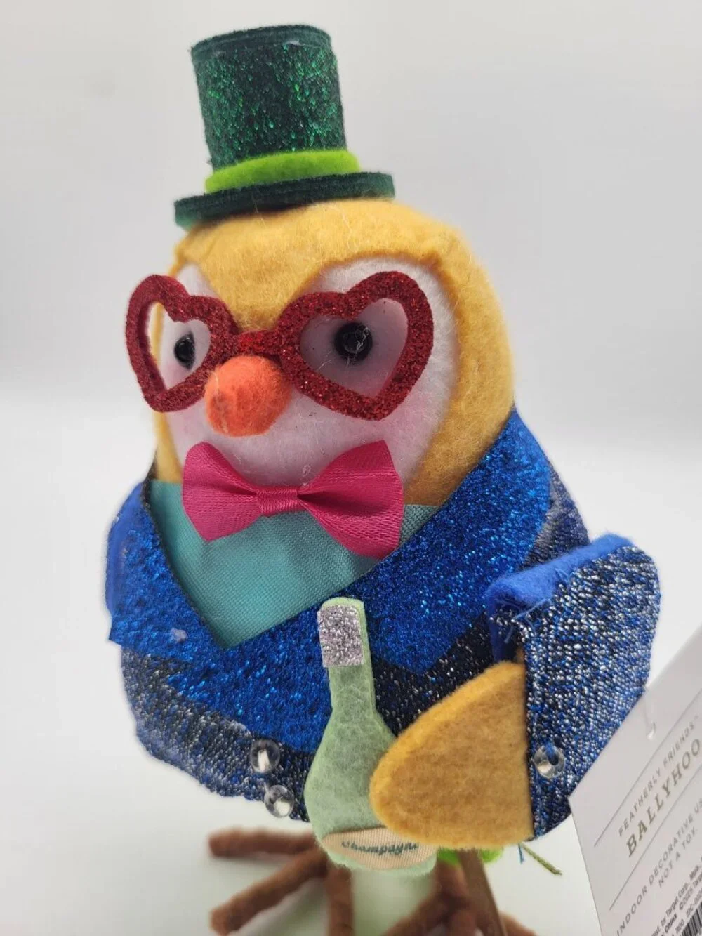 Target Wondershop Featherly Friends 2025 Ballyhoo Bird Christmas Decor Champagne